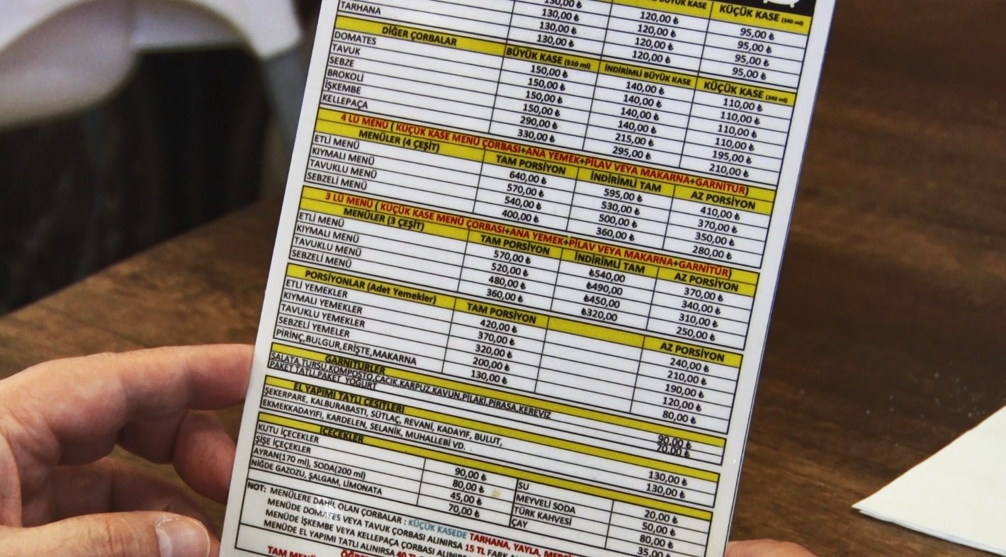 Gıda etiketlemesinde yeni dönem: Menüde içerik ve kalori zorunlu olacak
Gıda etiketlemesinde yeni dönem: Menüde içerik ve kalori zorunlu olacak