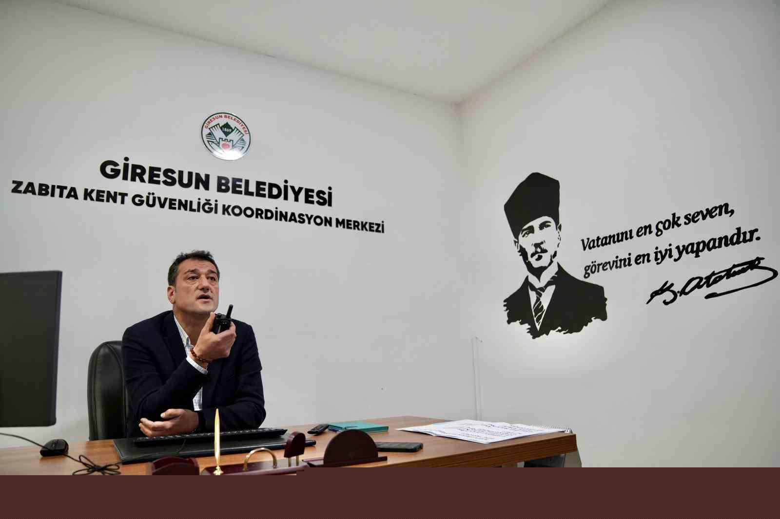 Giresun Belediyesi’nden Kent Güvenliği için denetim sistemi
