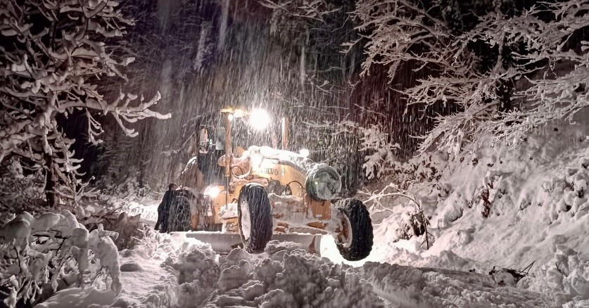 Giresun’da 521 köy yolu kar nedeniyle ulaşıma kapandı
