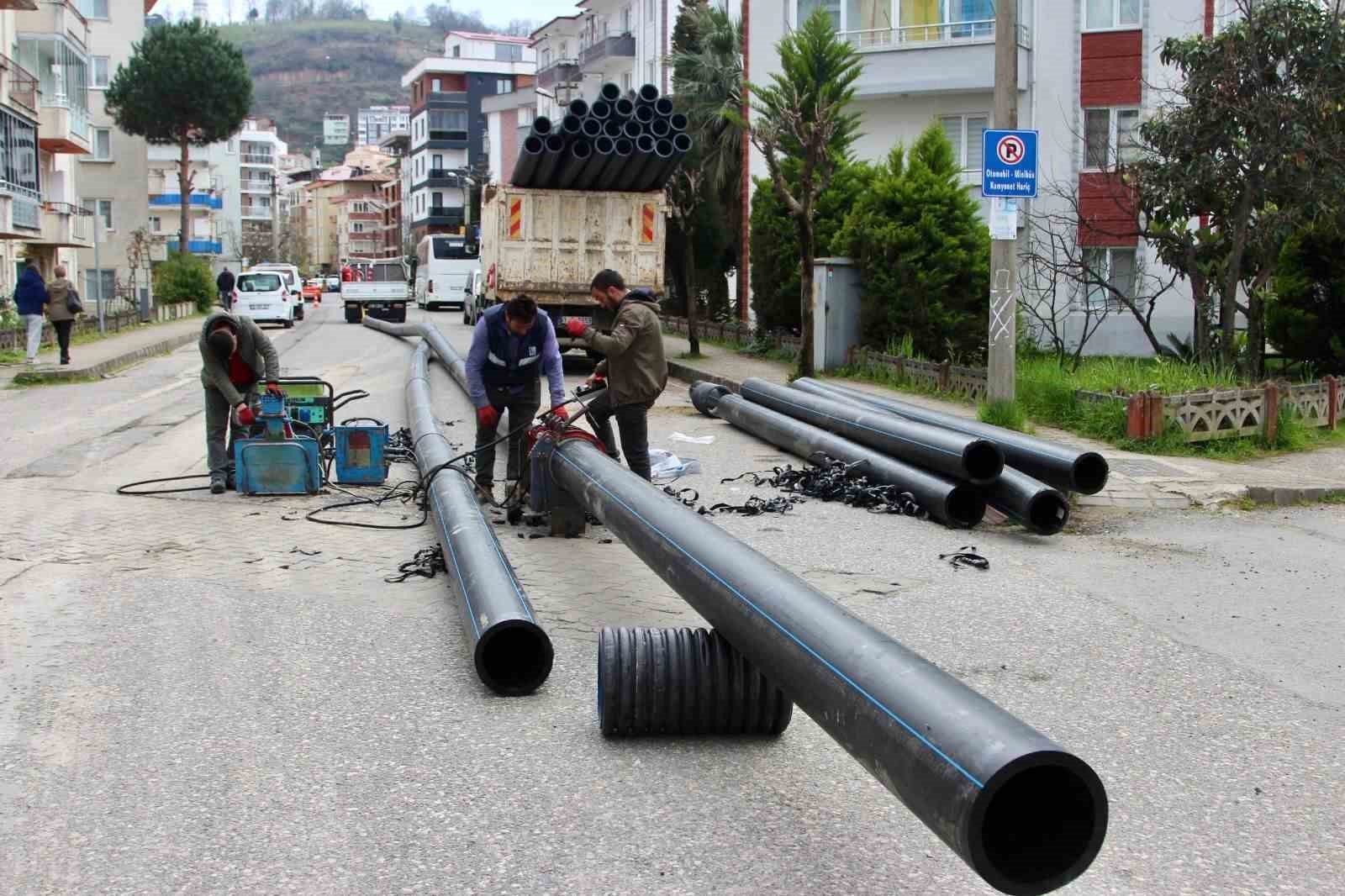 Giresun’da sağlık içme suyu için asbest borular değiştiriliyor
