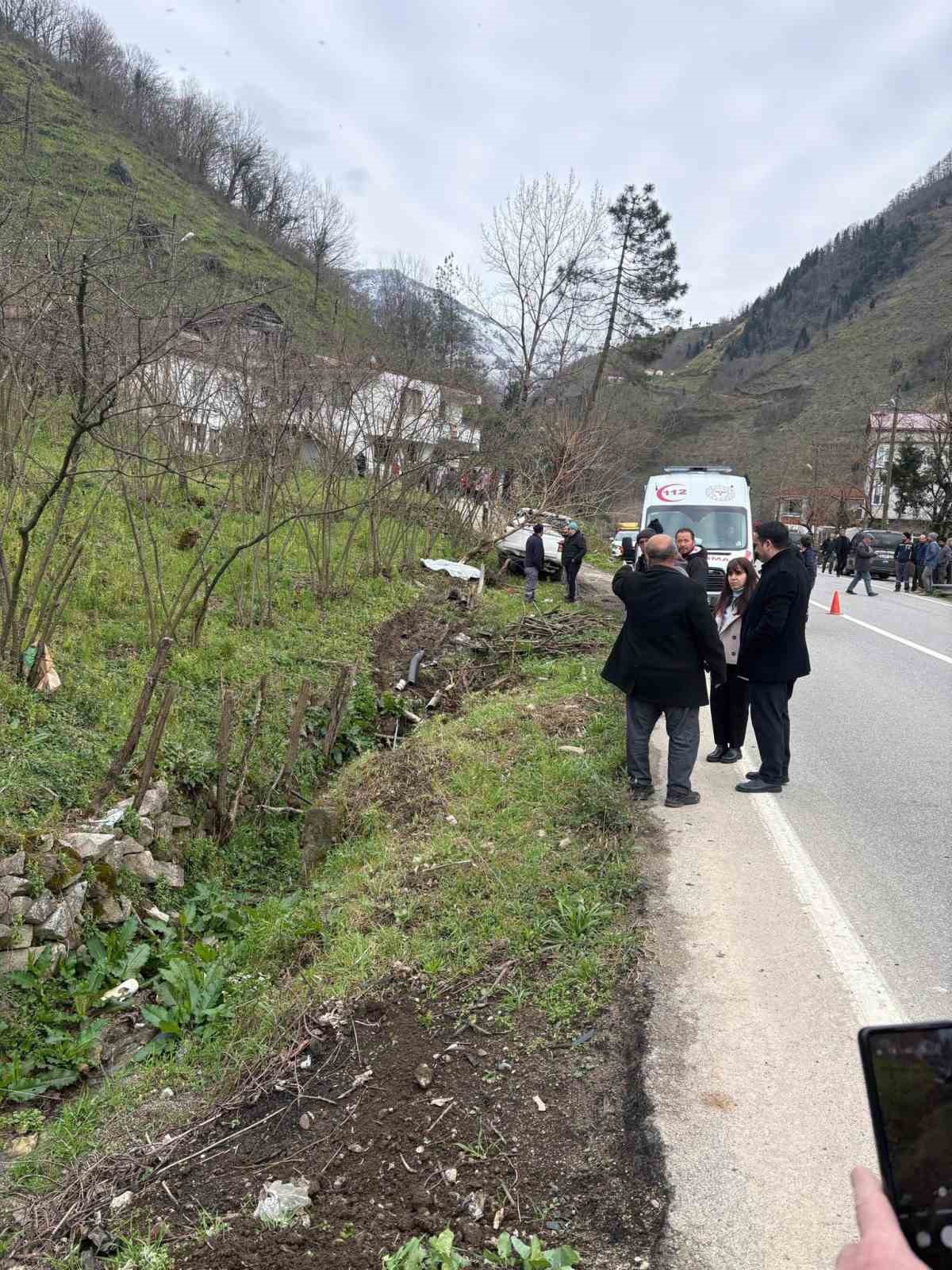 Giresun’da trafik kazası: 1 ölü
