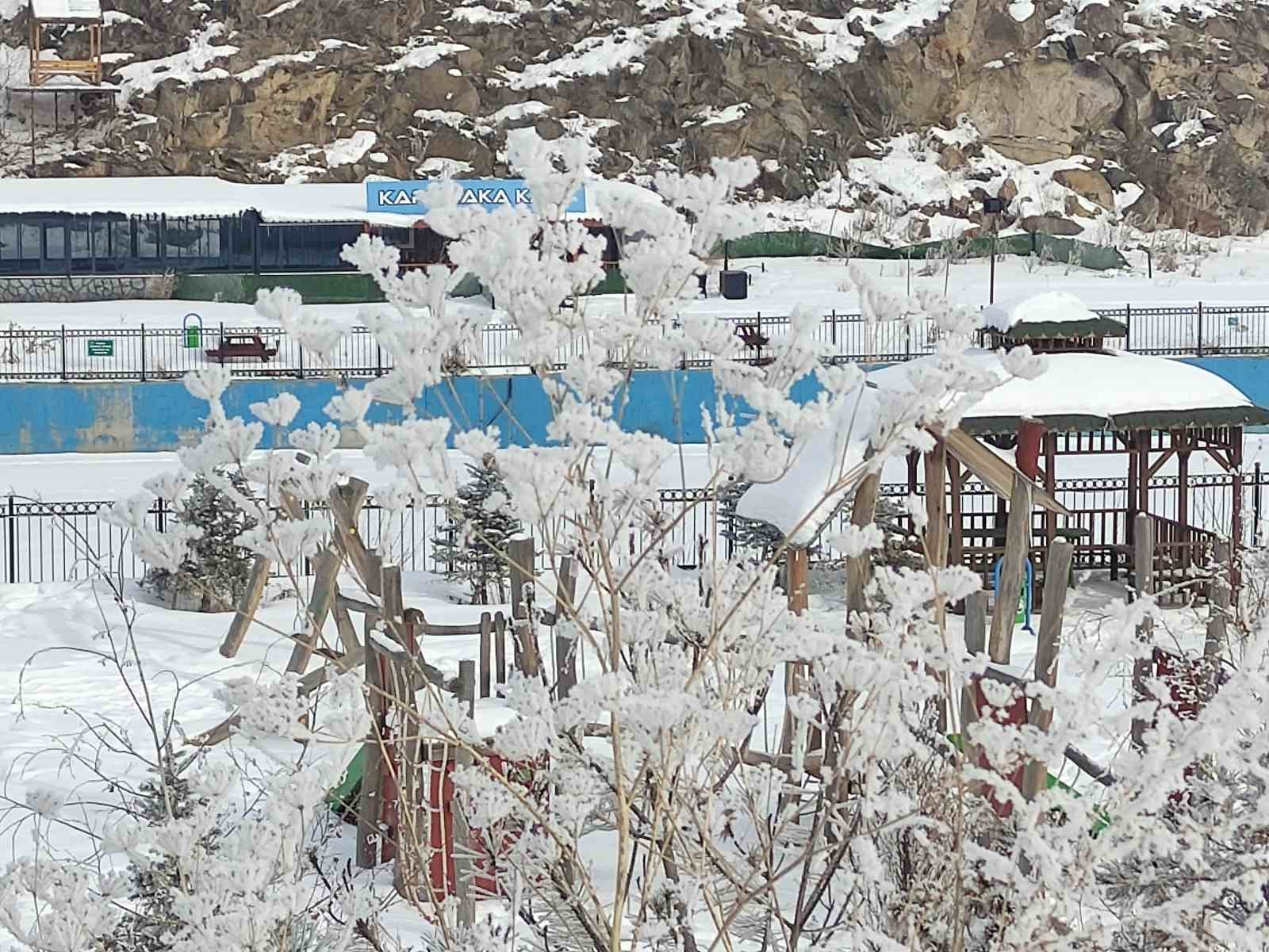 Göle ilçesi eksi 20 dereceyle dondu
