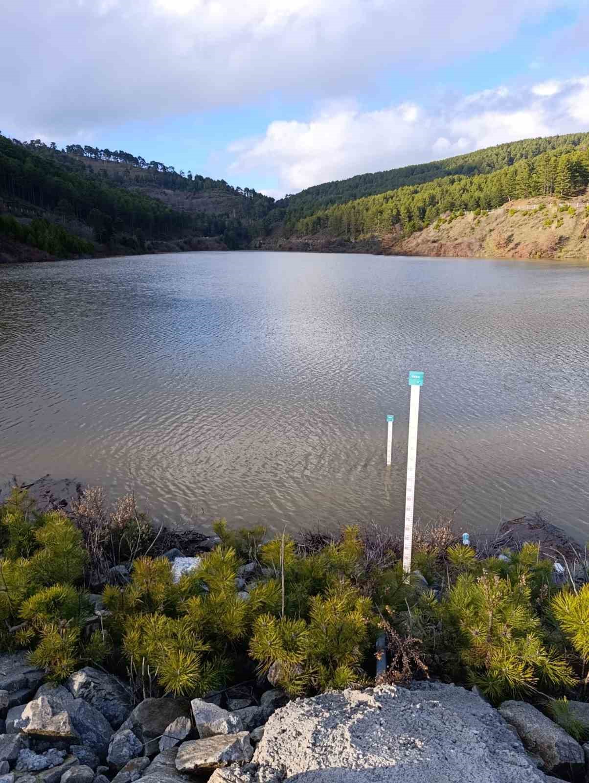 Göletler son yağışlarla doldu
