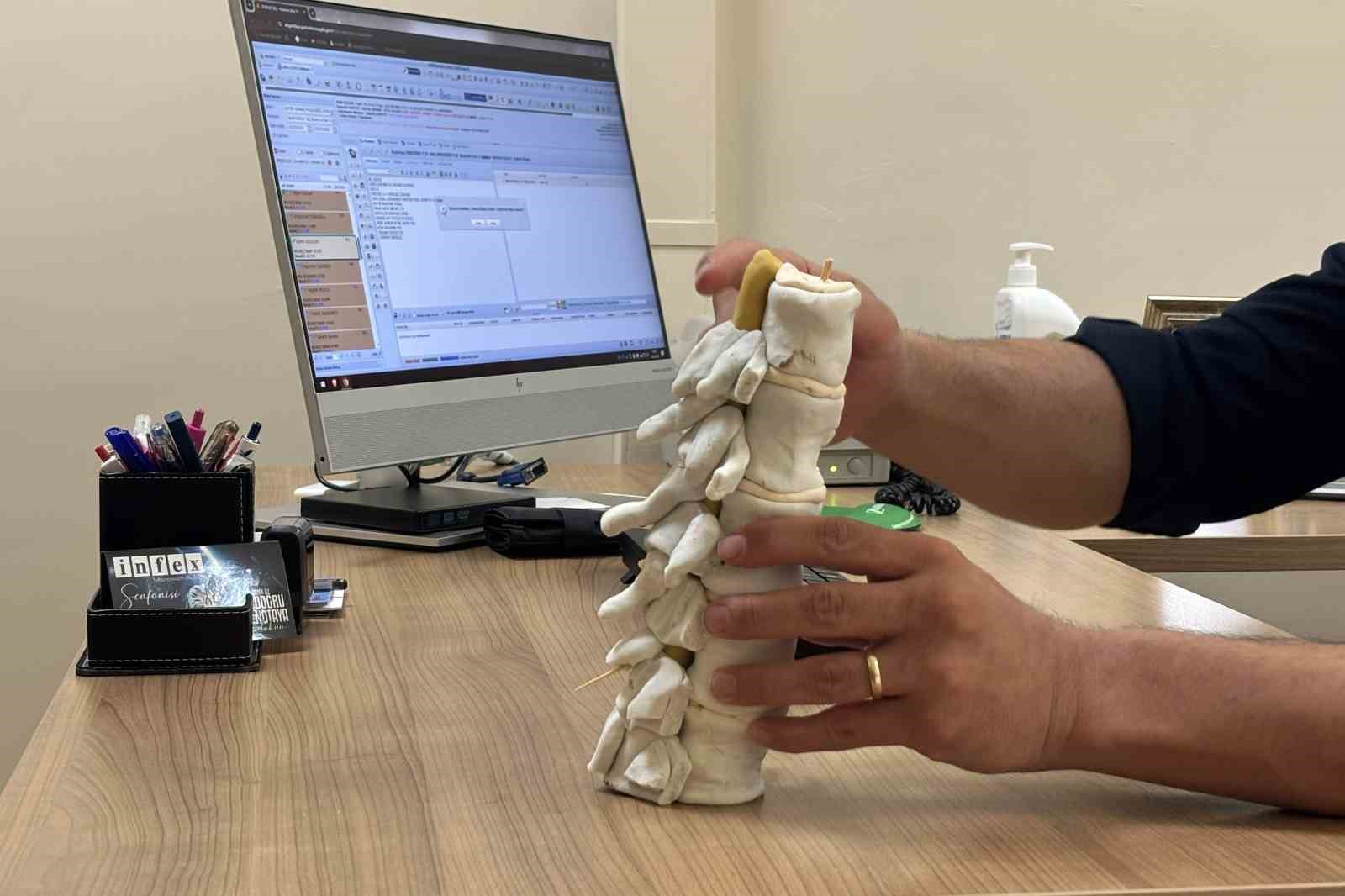 Gümüşhane’de bel fıtığı vakaları Türkiye ortalamasının üzerinde
