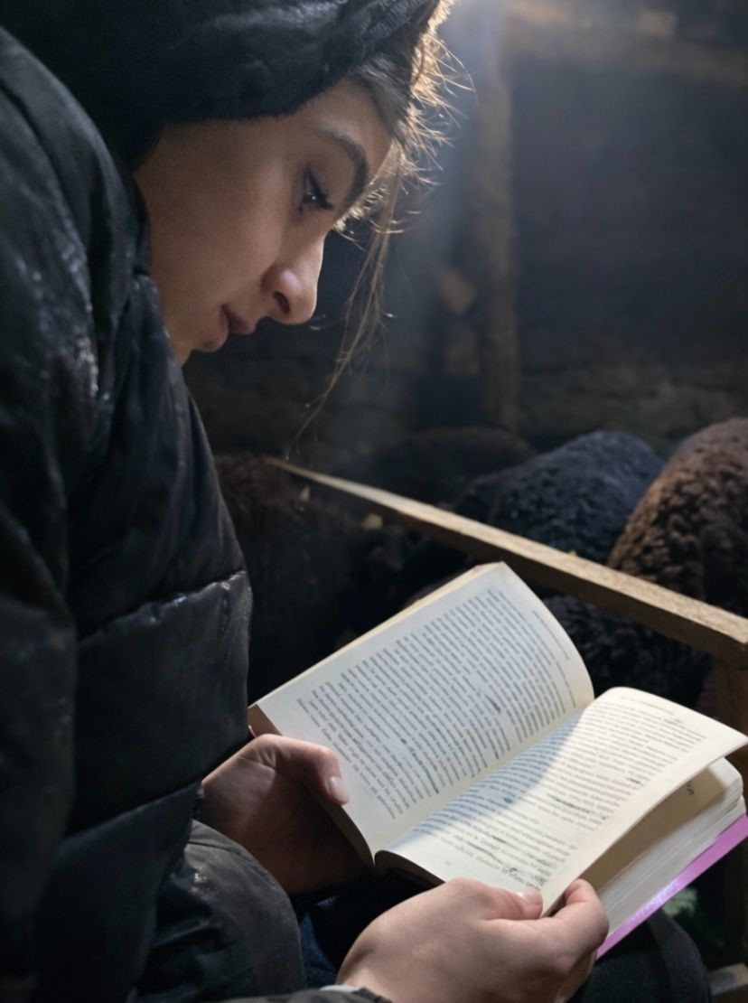 Gündüz hayvan bakıyor gece hayalleri için çalışıyor
