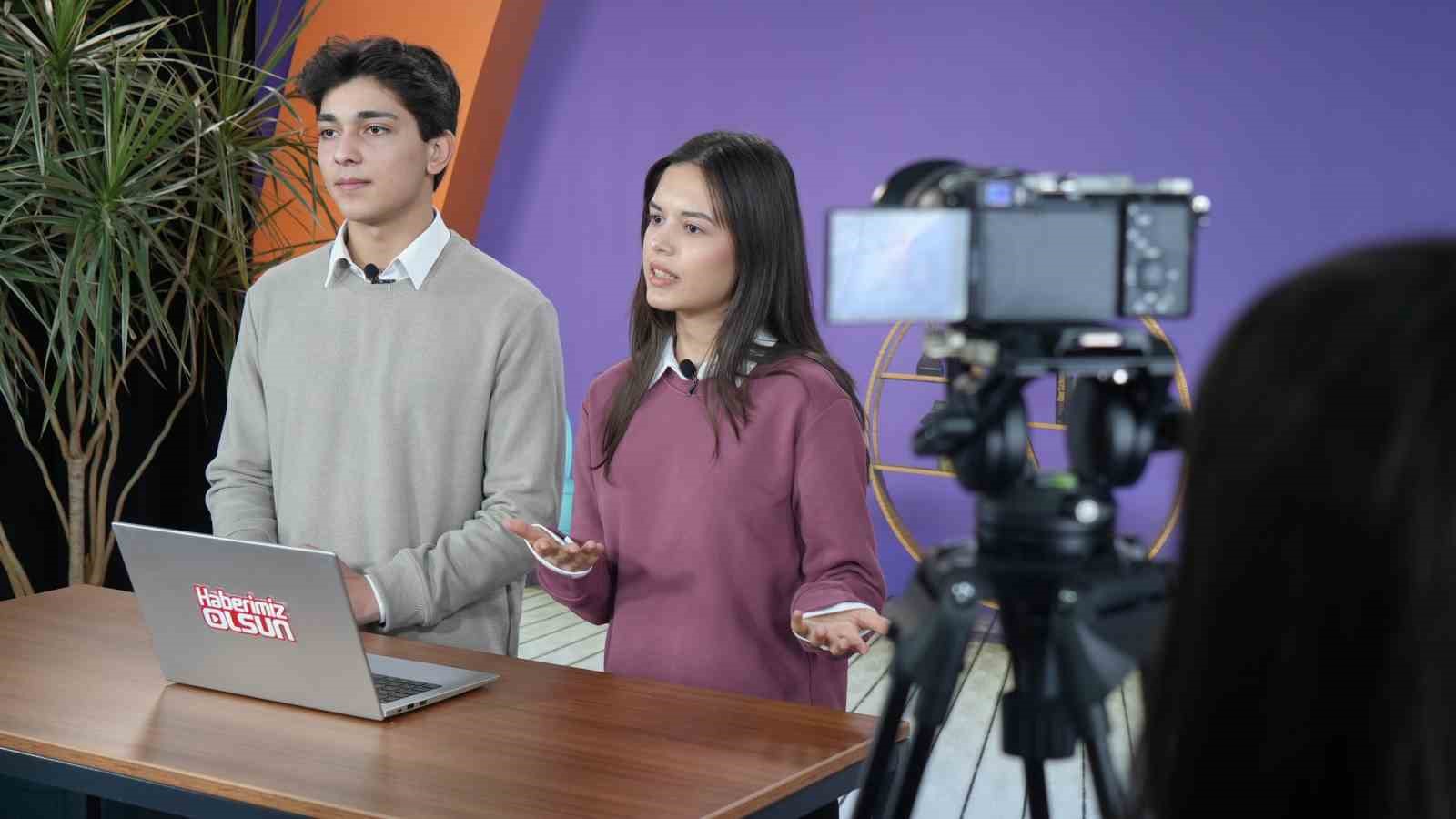 ‘Haberimiz Olsun Projesi’ kapsamında genç öğrenciler ekran karşısına çıkıyor
