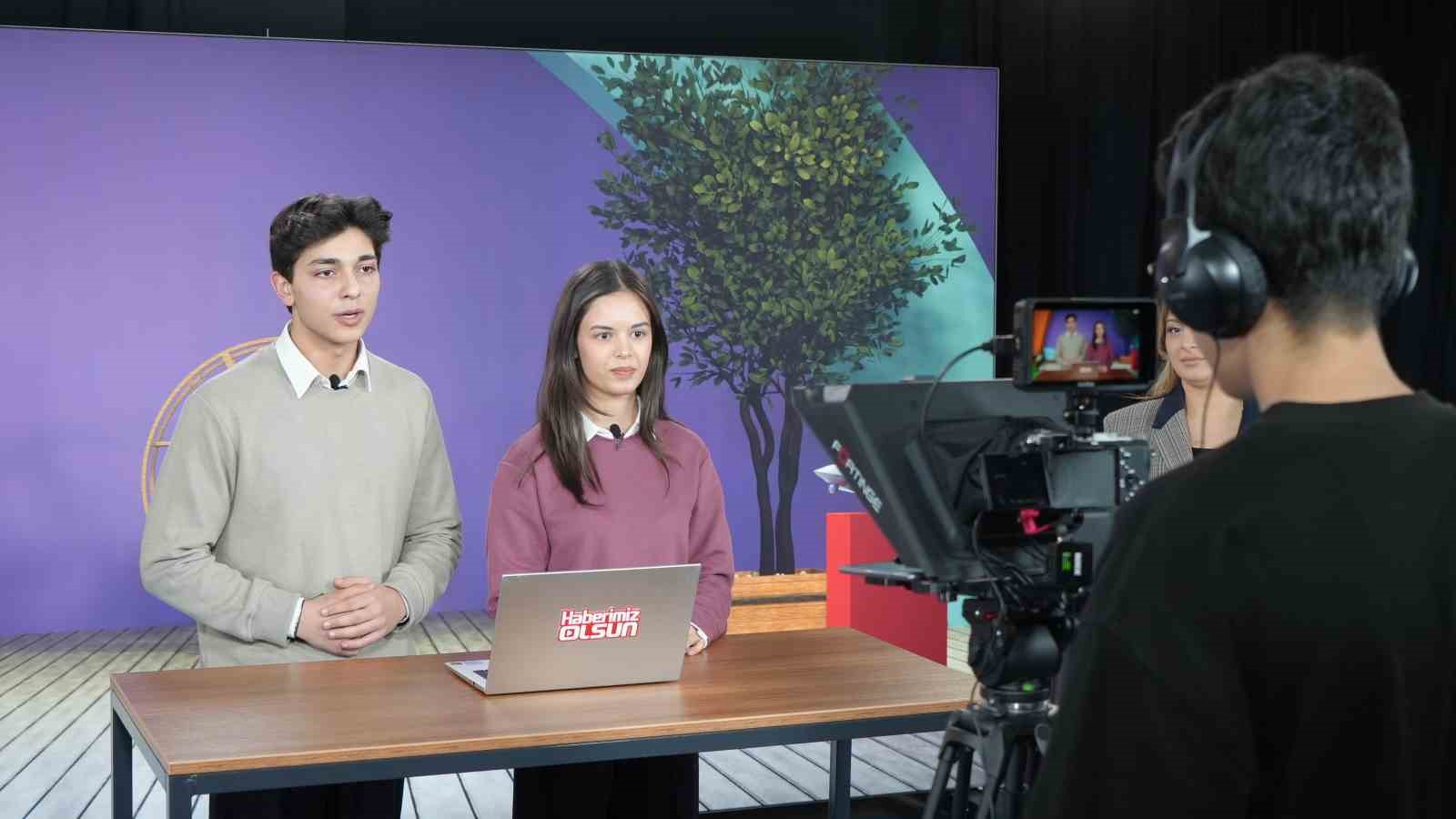 ‘Haberimiz Olsun Projesi’ kapsamında genç öğrenciler ekran karşısına çıkıyor
