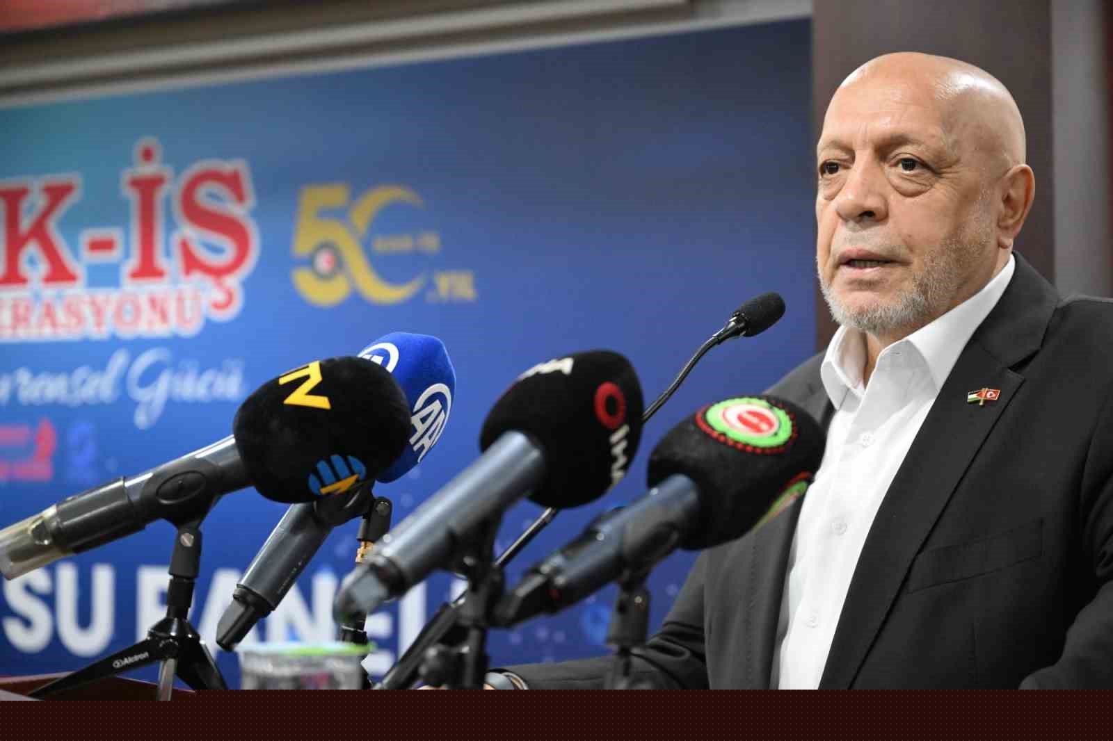 HAK-İŞ Başkanı Arslan: "Suyun ticarileştirilmesine karşı cepheden bir mücadele başlatan Türkiye’de tek konfederasyonuz"
HAK-İŞ Başkanı Arslan: "Suyun ticarileştirilmesine karşı cepheden bir mücadele başlatan Türkiye’de tek konfederasyonuz"