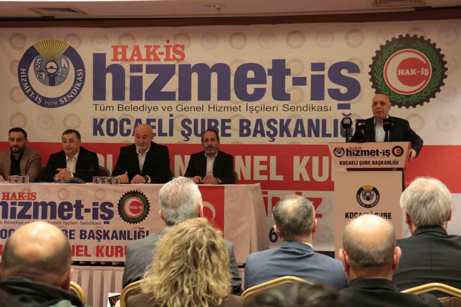 HAK-İŞ Genel Başkanı Arslan Kocaeli’de seslendi: "Biz sadece toplu sözleşme yapan sendika değiliz"
