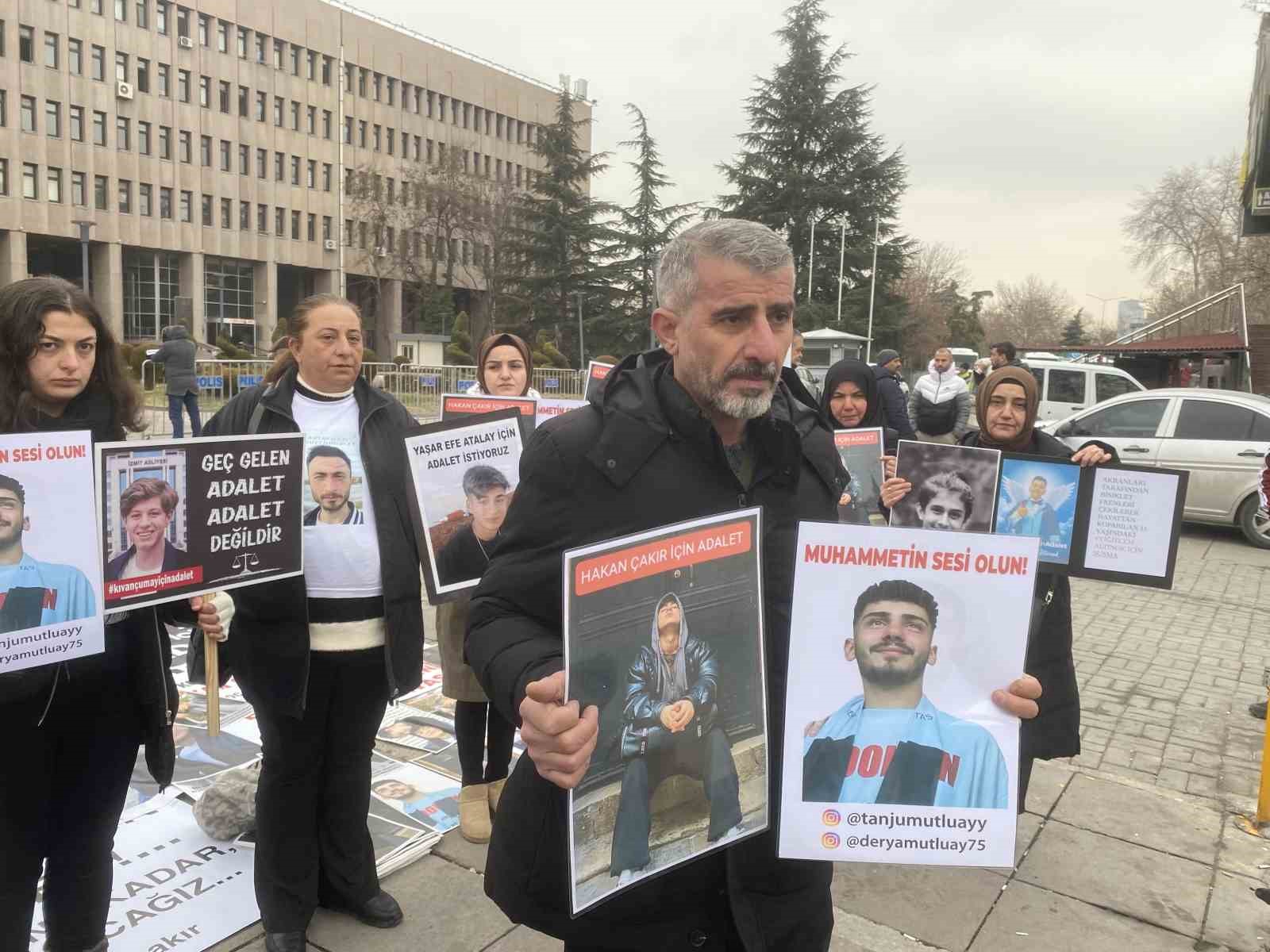 Hakan Çakır davasına mağdur ailelerden destek
