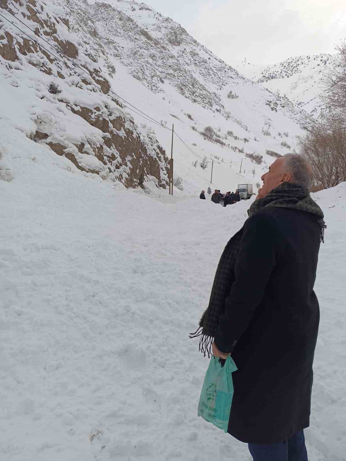 Hakkari-Van kara yoluna çığ düştü
