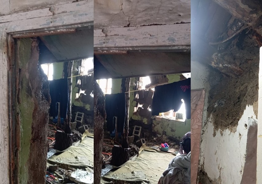 Hakkari’de bir ev çöktü
