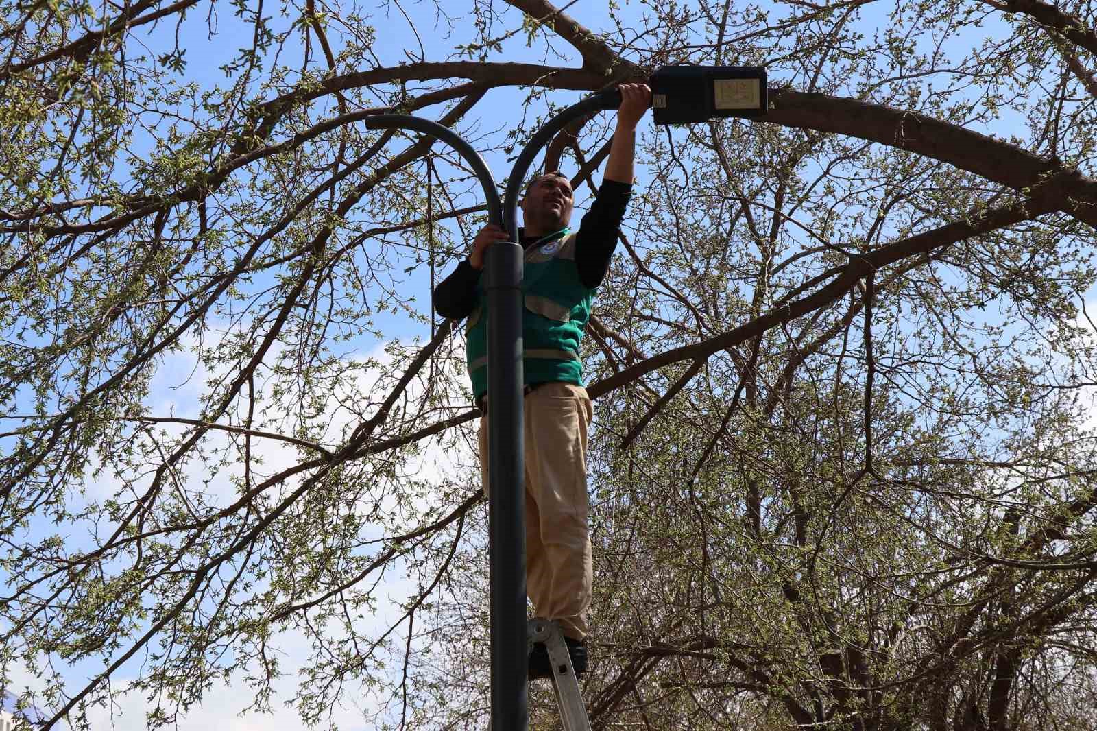 Haliliye’de yaz öncesi parklarda hummalı çalışma
