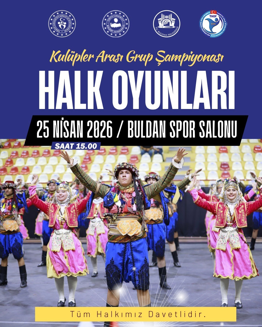 Halk oyunları coşkusu Buldan’da yaşanacak
