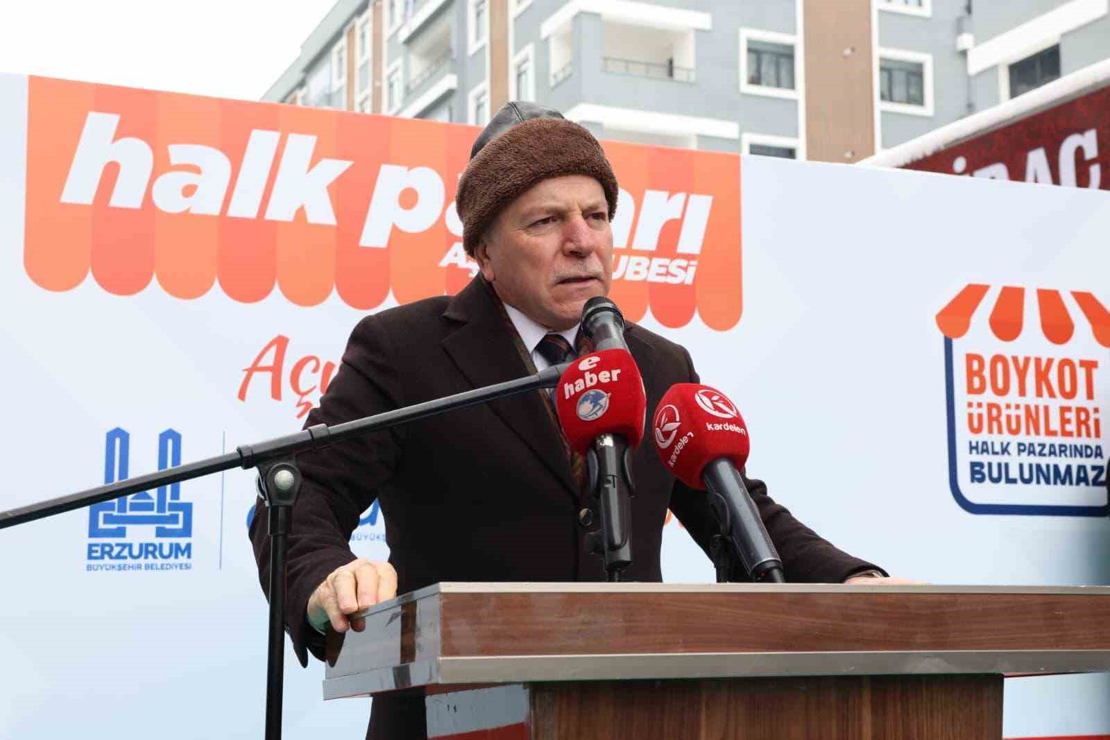 Halk pazarı Aşkale şubesi açıldı
