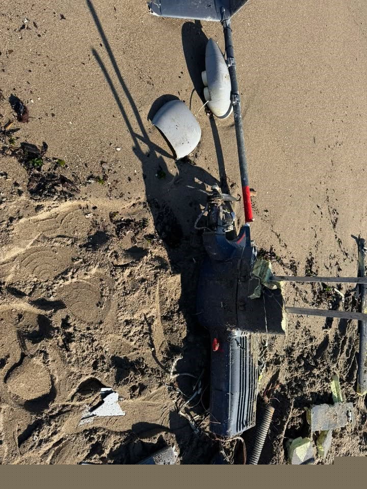 Halk plajındaki İHA, S.A.S. timleri tarafından imha edildi
