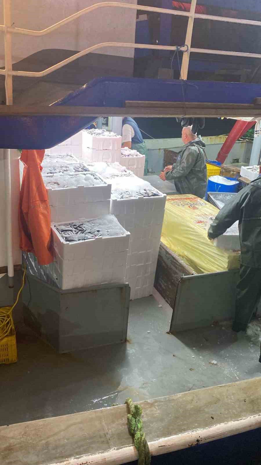 Hamsi kotası için Didim’de denetim yapıldı
