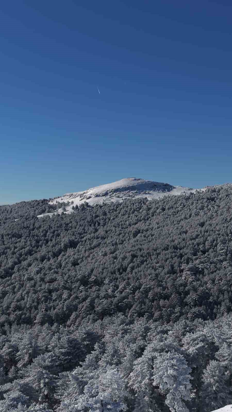 Harikalar diyarı Kazdağları beyaz örtüsü ile bir başka güzel
