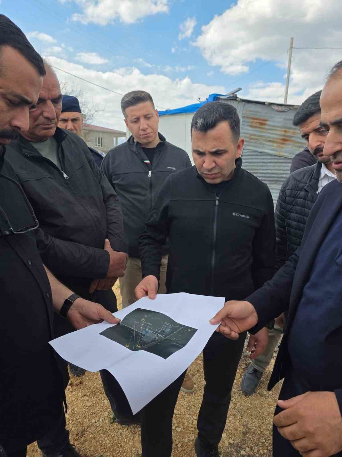 Harmanlı Beldesinde kalıcı konutlar ve cami inşaatı incelendi
