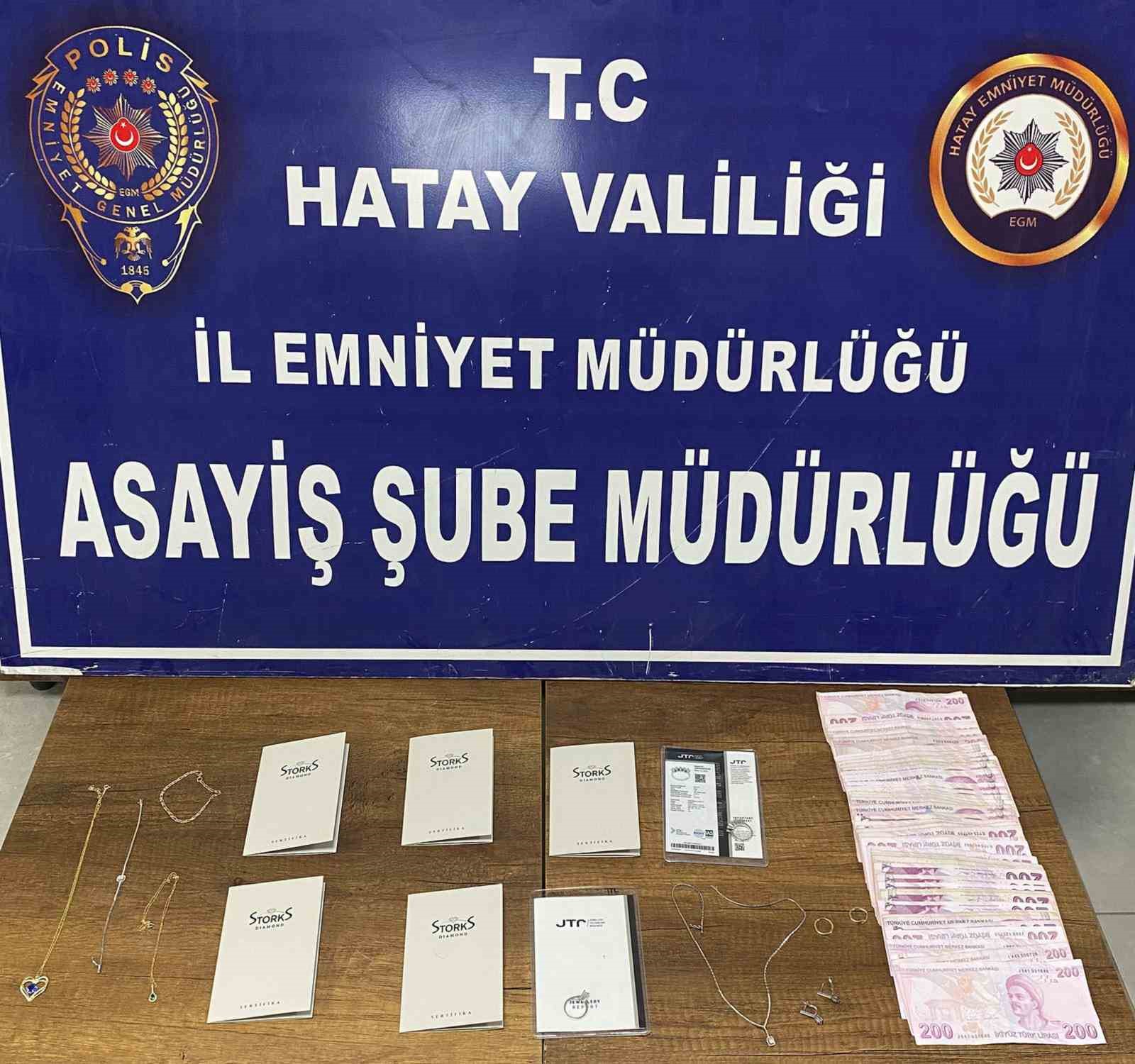 Hatay’da 750 bin liralık hırsızlık şüphelisi tutuklandı
