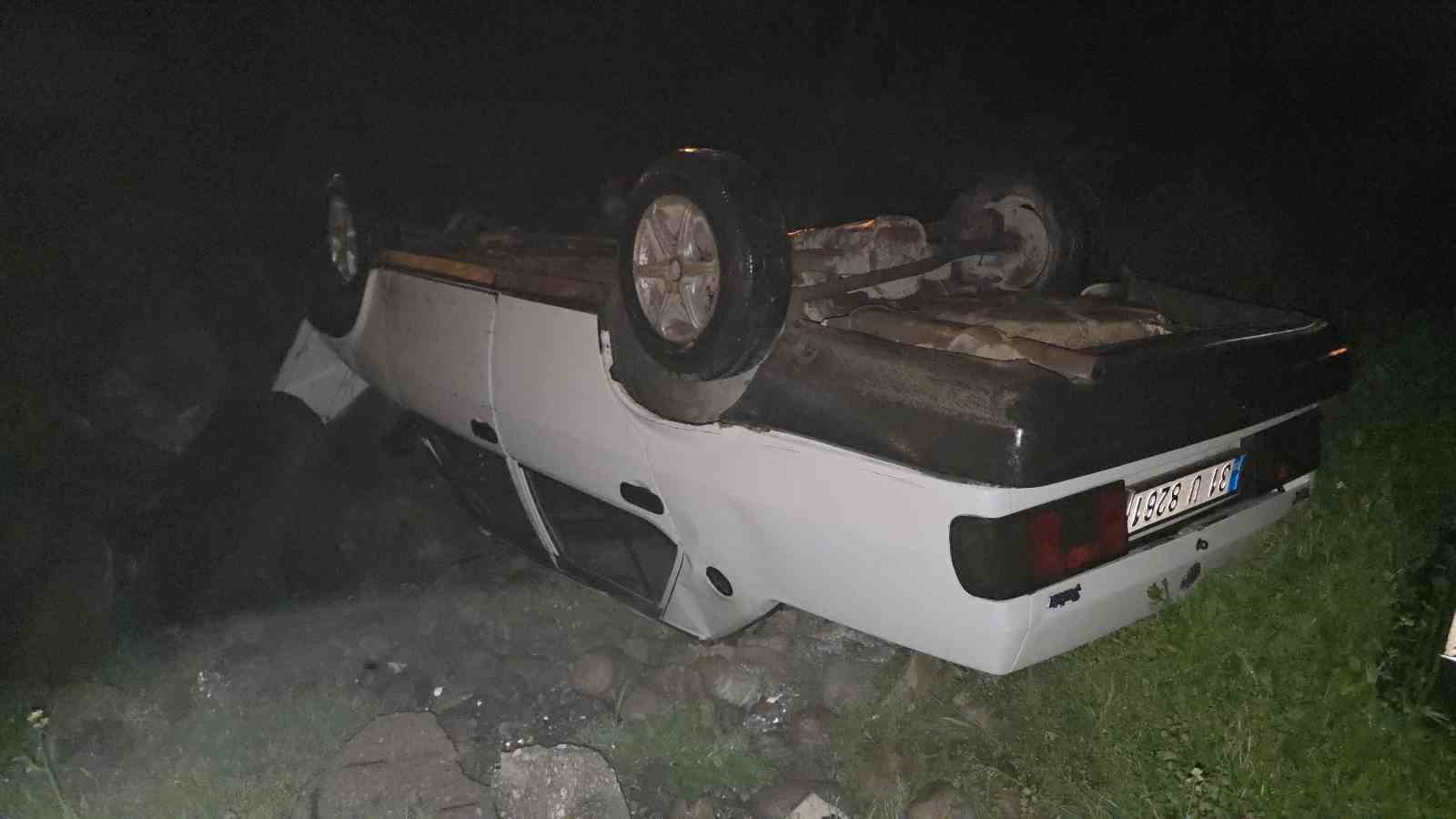Hatay’da takla atan Fiat Tofaş ters döndü: 1 yaralı
