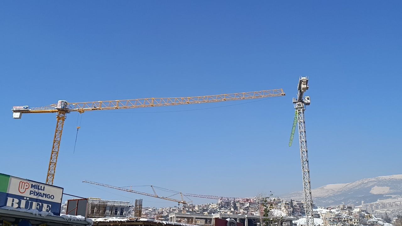 Hava sıcaklığı eksilere düştü, inşaatlarda çalışmalar durma noktasında geldi
