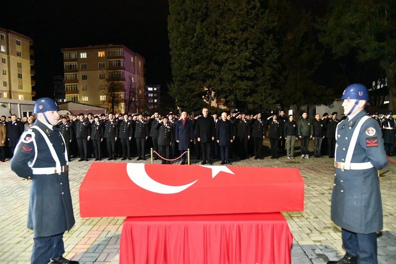 Hayatını kaybeden jandarma uzman çavuş için tören düzenlendi
