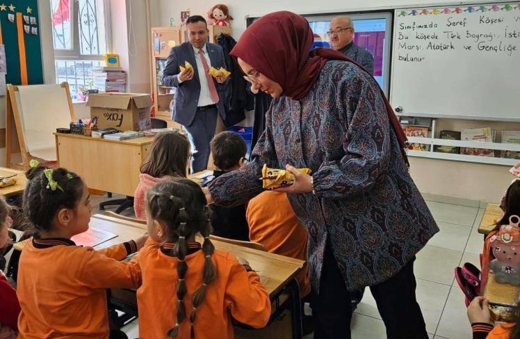 Hisarcık Atatürk İlkokulu’ndan "Bir Okul Bir Kitap Kardeşliği" projesi
