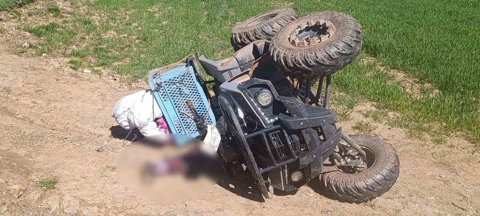 Hisarcık’ta devrilen ATV’in altında kalan kadın hayatını kaybetti
