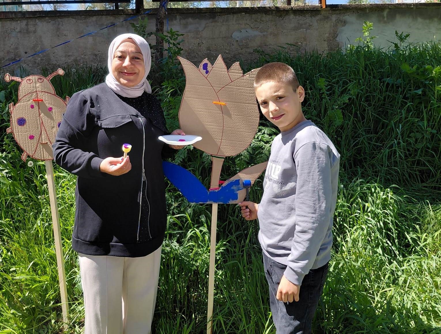 Hisarcık’ta özel öğrencilere yönelik açık hava sanat ve kitap platformu
