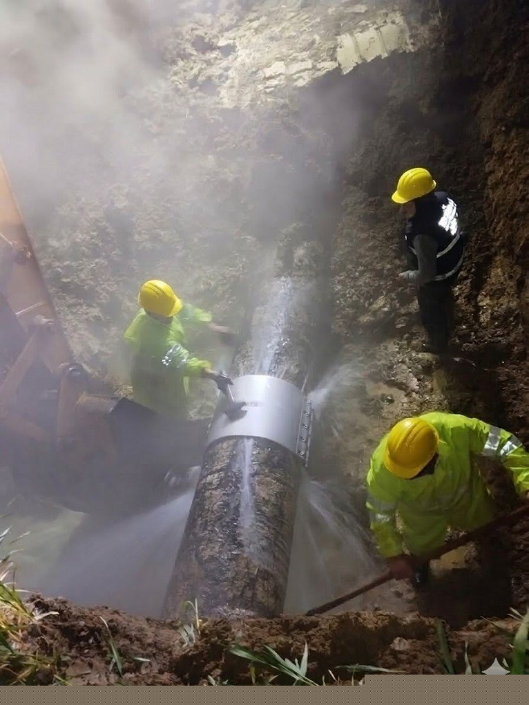 Hızlı müdahale su kesintisini önledi
