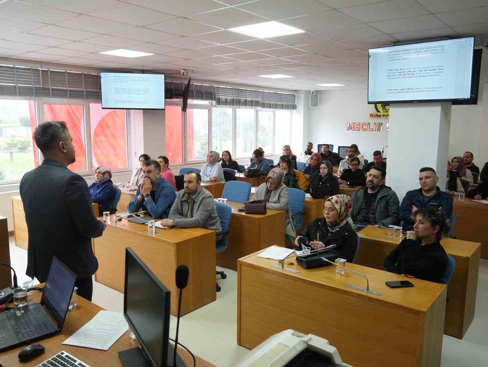 Hizmet içi eğitimler devam ediyor
