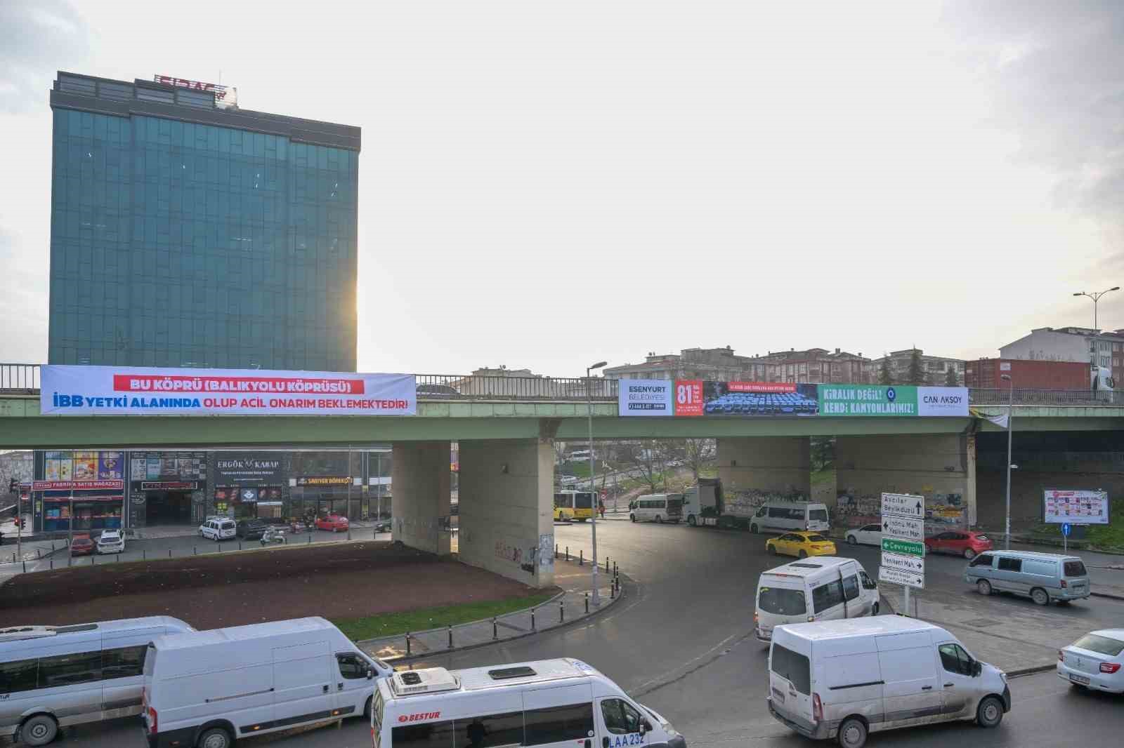 İBB’ye Ait Balıkyolu Köprüsü tehlike saçıyor: Vatandaş isyanda
