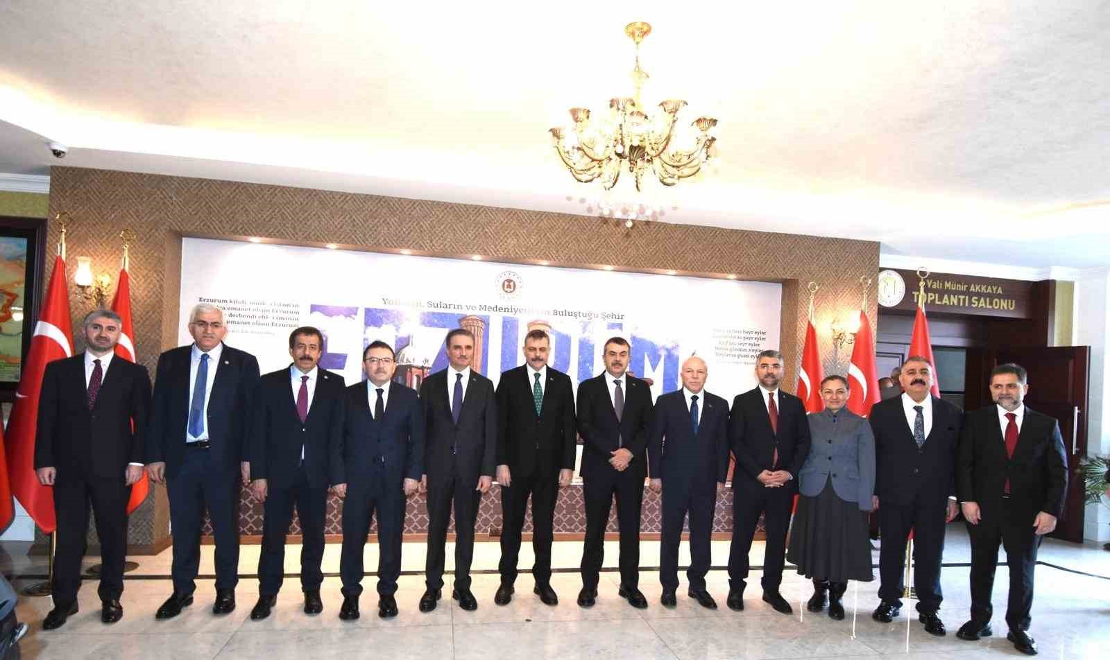 İçişleri Bakanı Çiftçi ve Milli Eğitim Bakanı Tekin Erzurum’da
