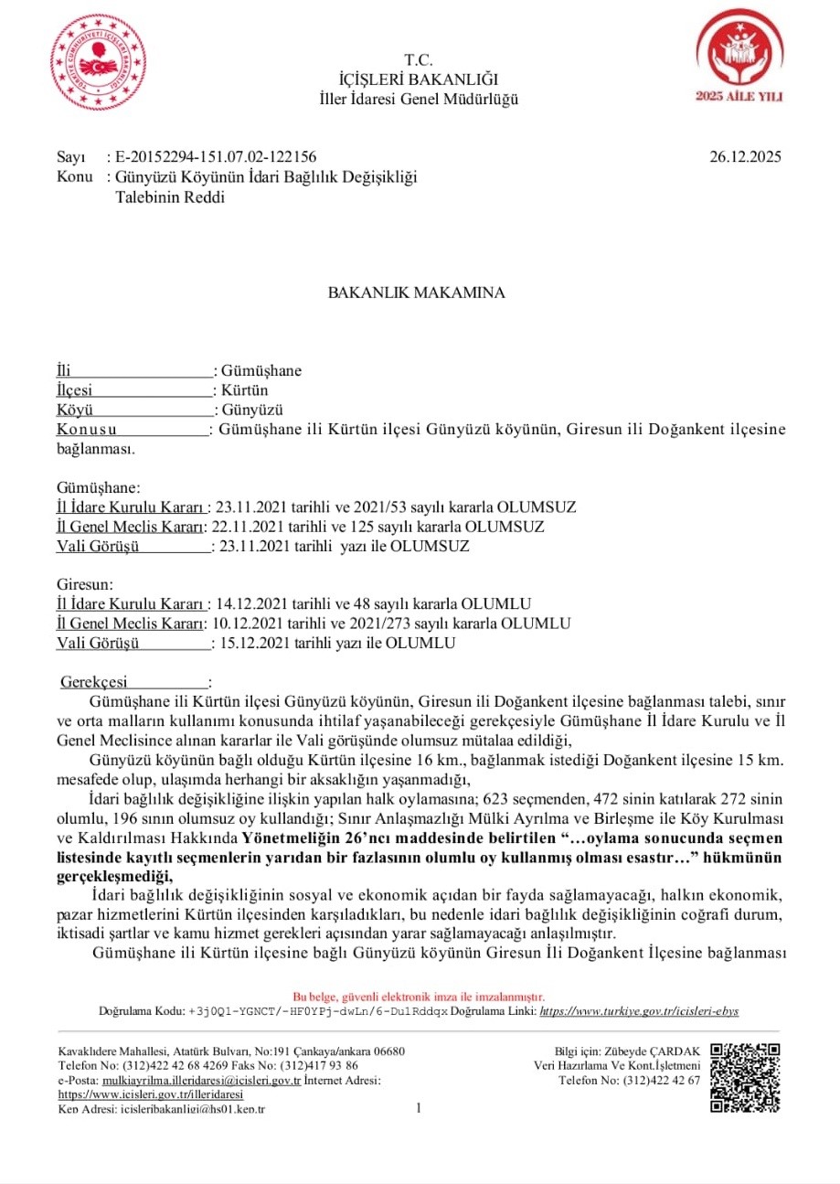 İdari bağlılık krizi, köyü ikiye böldü
İdari bağlılık krizi, köyü ikiye böldü