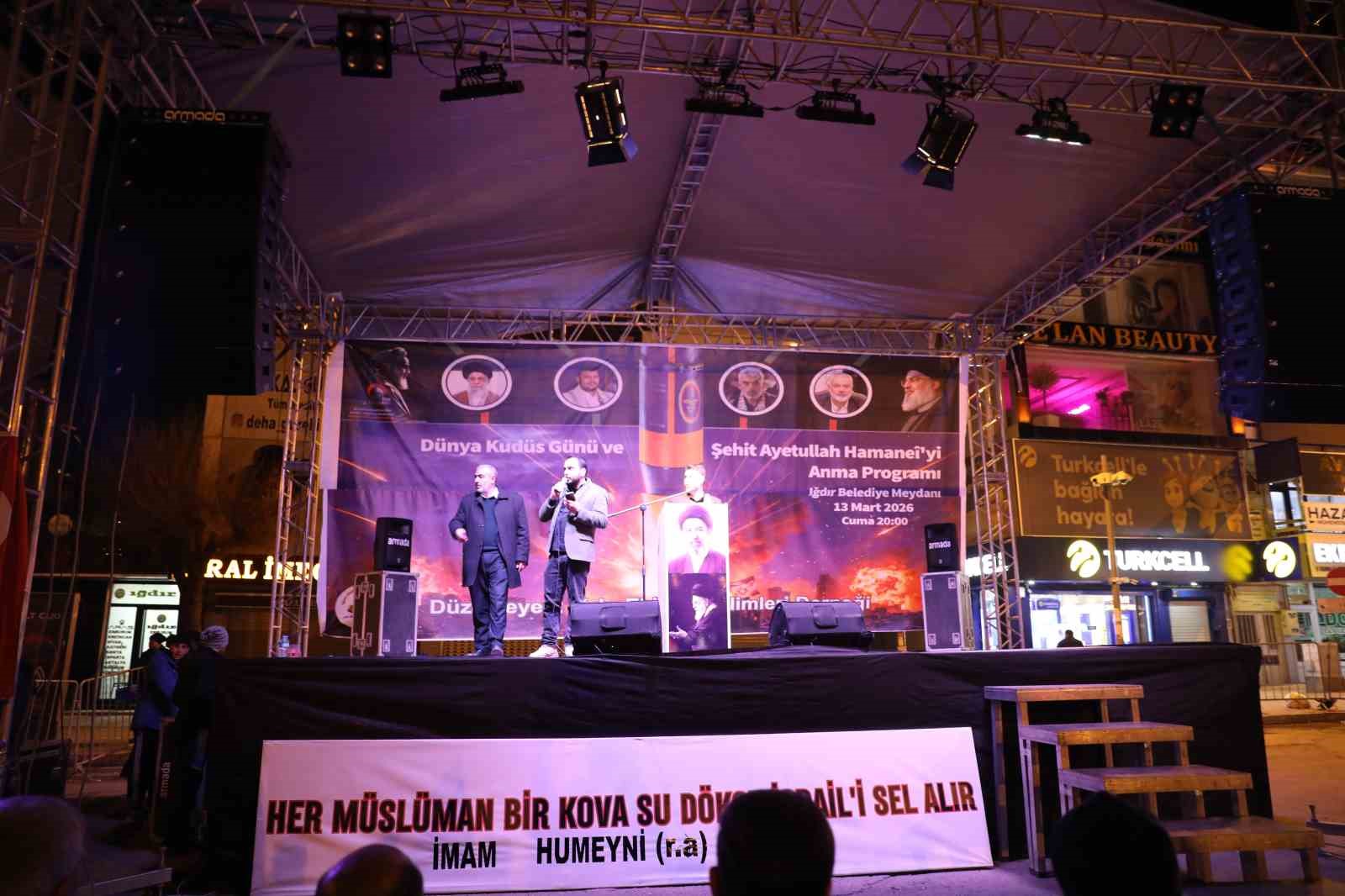 Iğdır’da Dünya Kudüs günü programı: İsrail ve ABD’ye tepki
