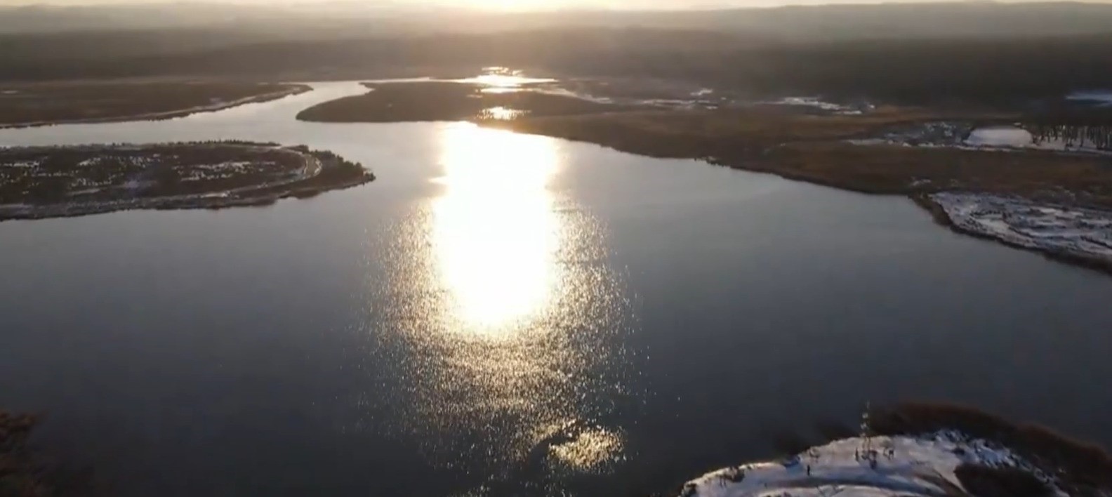 İğneada’da kar sonrası oluşan eşsiz manzaralar havadan görüntülendi

