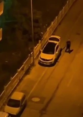 İki grup arasındaki tüfekli kavga kamerada
