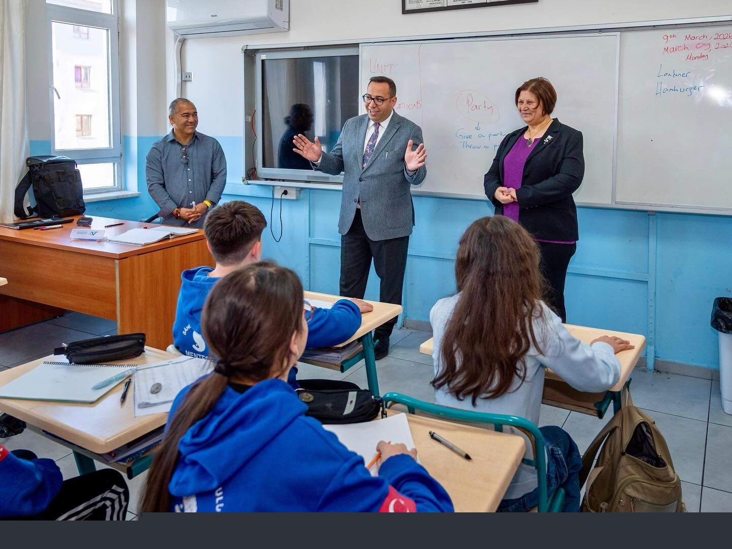 İlçe Milli Eğitim Müdürü Keleş, Şâhidi Ortaokulu’nda öğrenci ve öğretmenlerle buluştu
