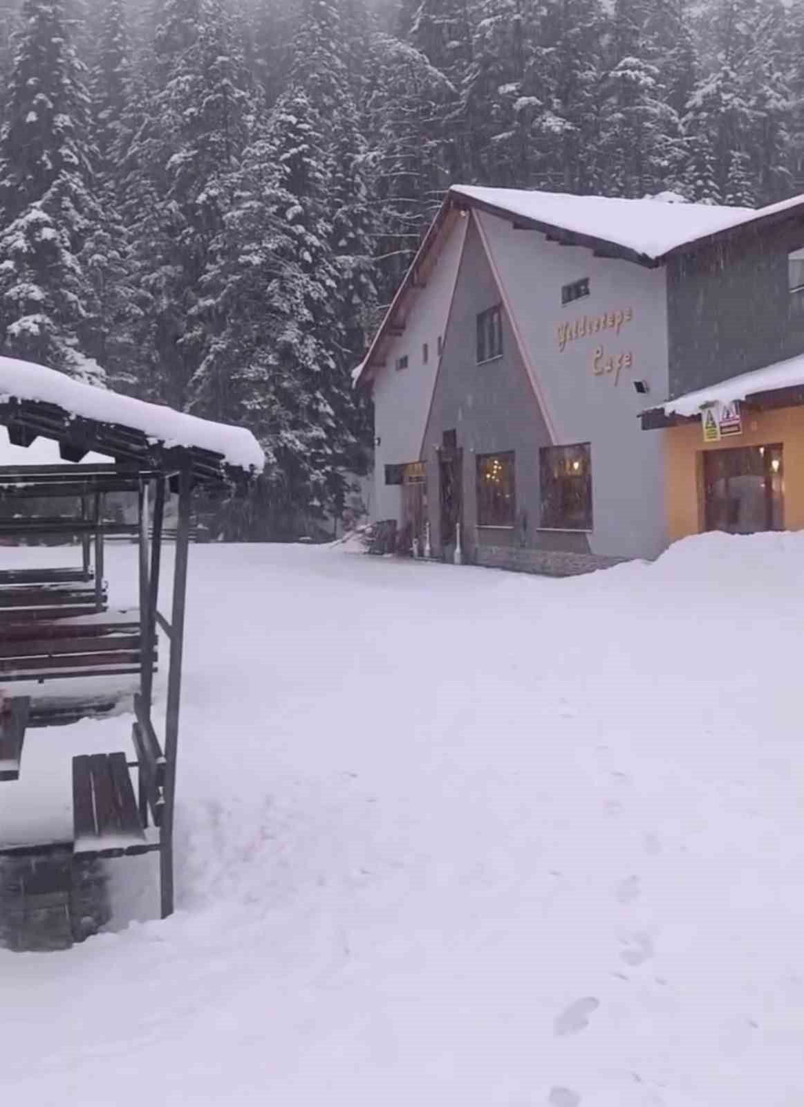 Ilgaz Dağı’nda kar yağışı etkili oldu
