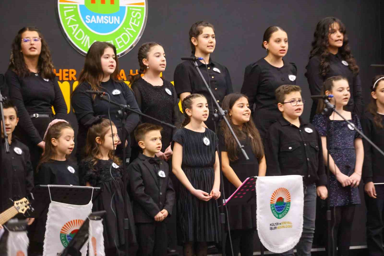 İlkadım Belediyesi Çocuk Korosu, Barış Manço’nun şarkılarını seslendirdi
