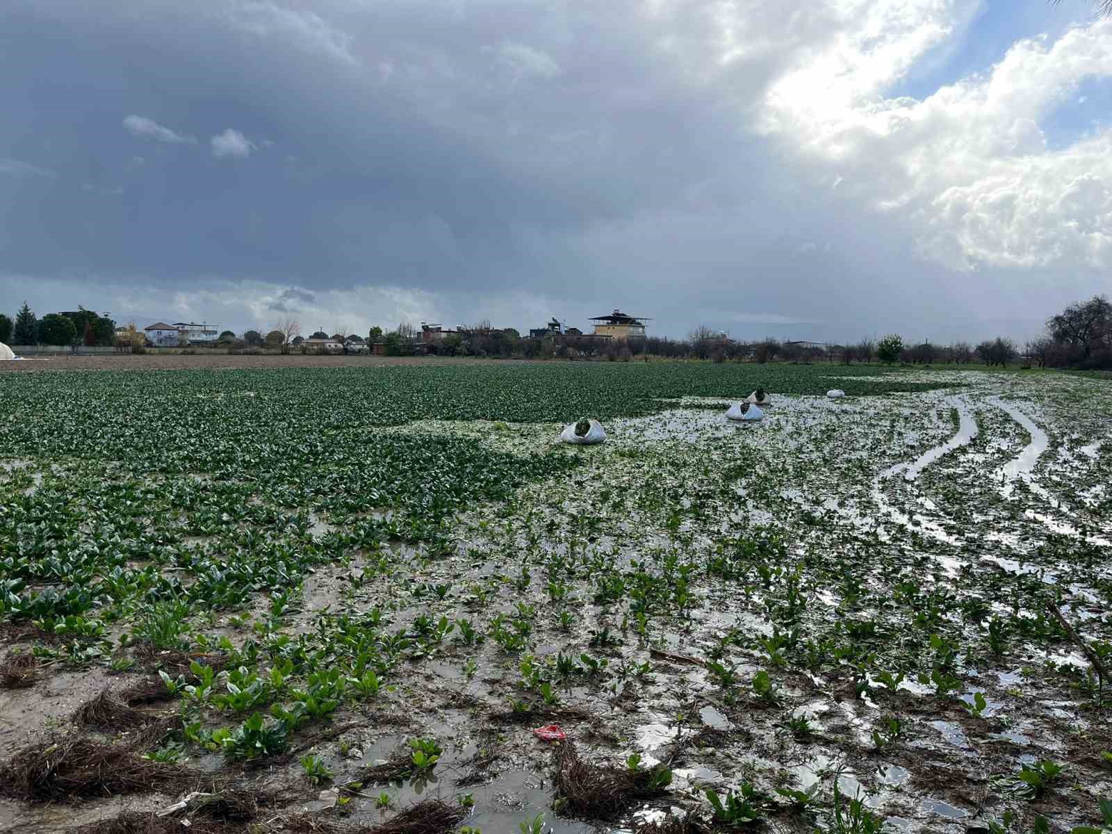 İncirliova’da sağanak yağış hayatı olumsuz etkiledi
