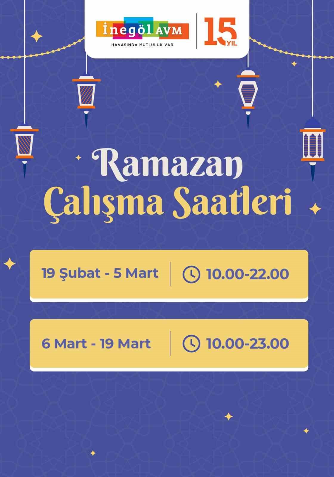 İnegöl AVM’de geleneksel Ramazan buluşmaları
