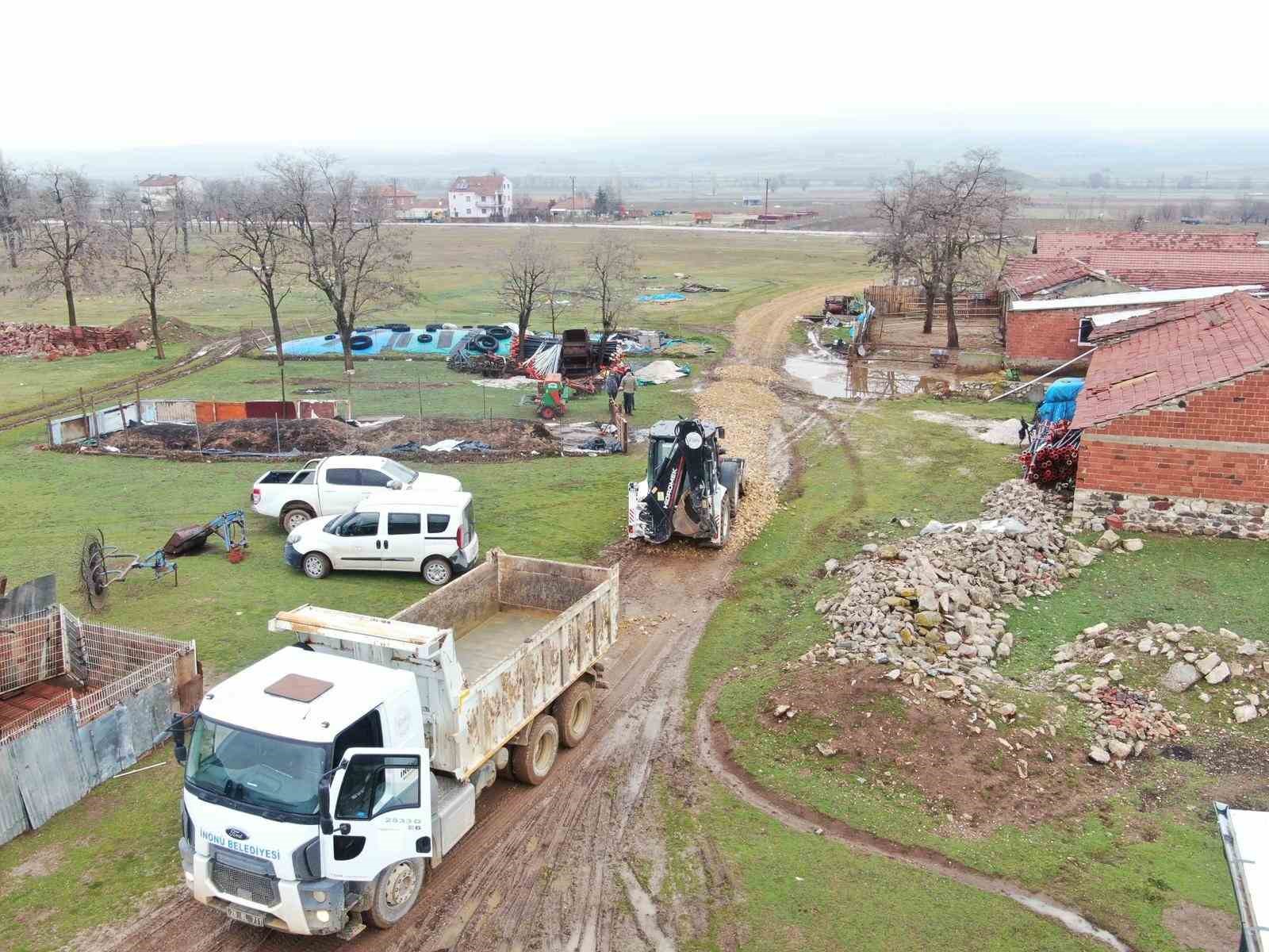 İnönü Belediyesi’nden ulaşım altyapısına iyileştirme çalışması
