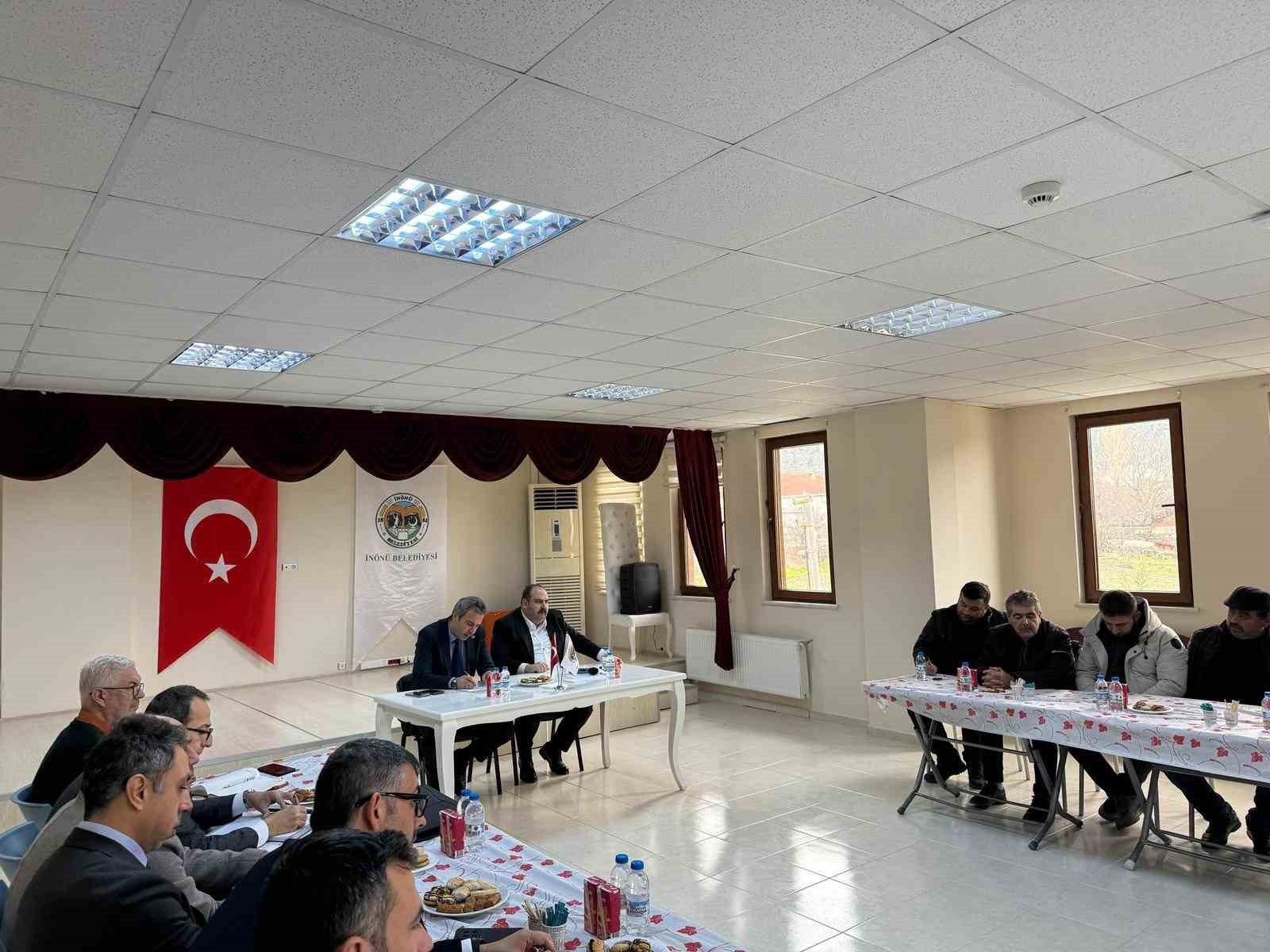 İnönü’de tarım ve sulama odaklı istişare toplantısı gerçekleştirildi
