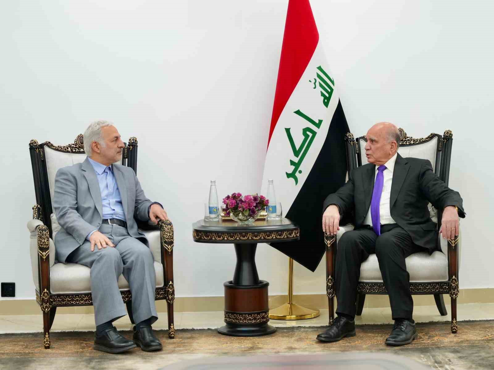 Irak Dışişleri Bakanı Hüseyin, İran Dışişleri Bakan Yardımcısı Celalzade ile görüştü
