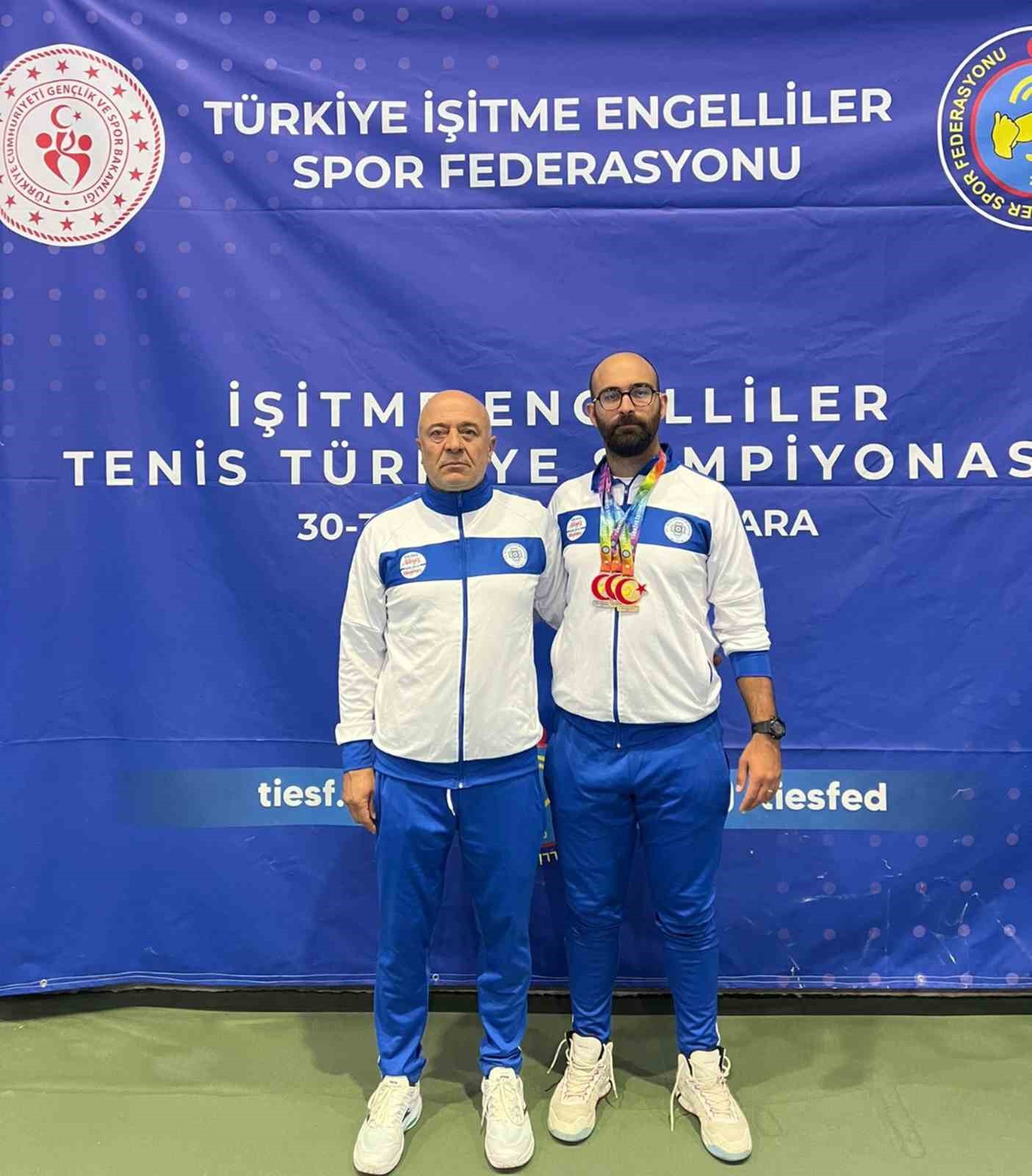 İşitme Engelliler Tenis Turnuvası’nda Muğla’ya 3 madalya
