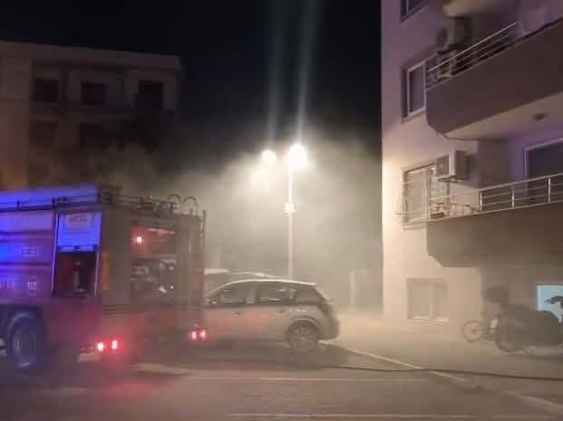İskenderun’da binanın bodrum katında yangın çıktı
