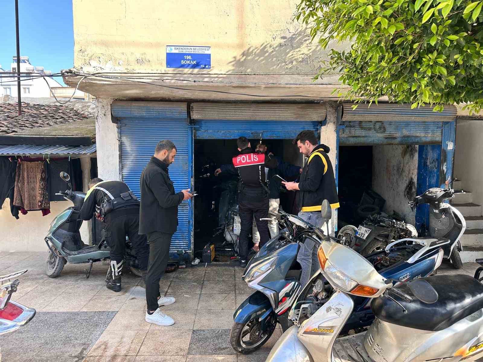 İskenderun’da motosiklet hırsızlığına yönelik denetim
