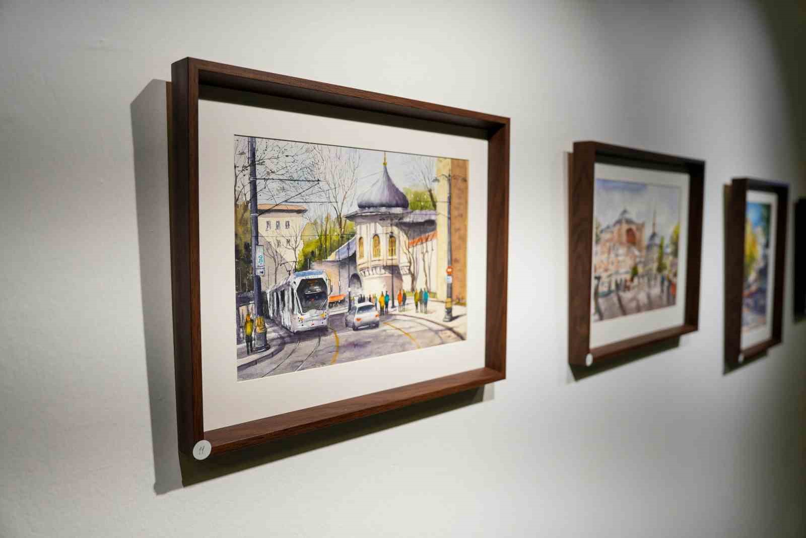 "İstanbul’da Bahar" sulu boya sergisi sanatseverlerle buluştu
